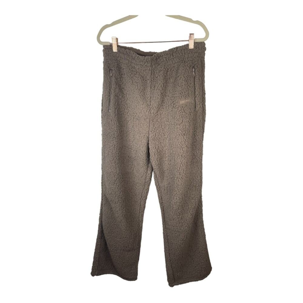 SKIMS Teddy Fleece Track Pants Straight Leg Loungewear Fall Streetwear Y2k M